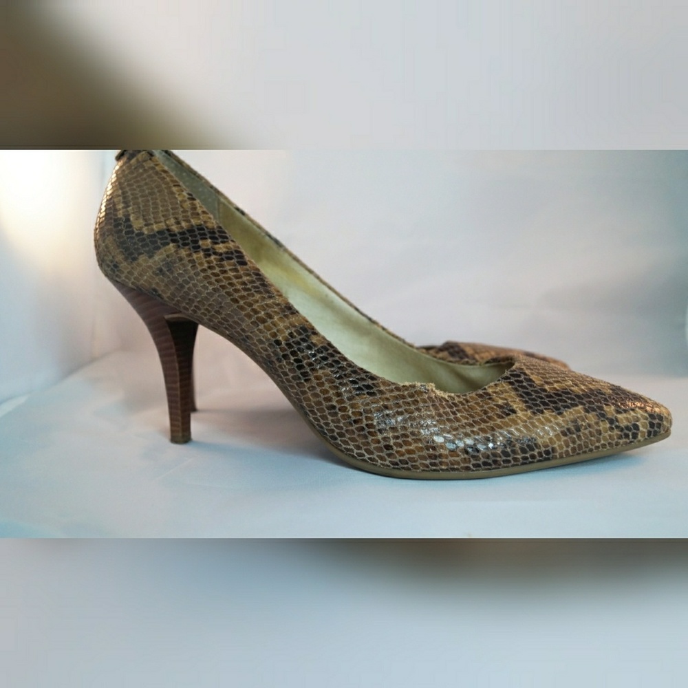 Michael Kors Faux Snakeskin Pumps